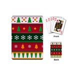 Christmas Time Pattern Christmas Ornament Playing Cards Single Design (Mini)