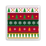 Christmas Time Pattern Christmas Ornament Memory Card Reader (Square)