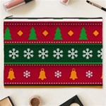 Christmas Time Pattern Christmas Ornament Cosmetic Bag (XXXL)