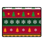 Christmas Time Pattern Christmas Ornament Two Sides Fleece Blanket (Small)