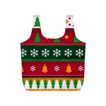 Christmas Time Pattern Christmas Ornament Full Print Recycle Bag (S)