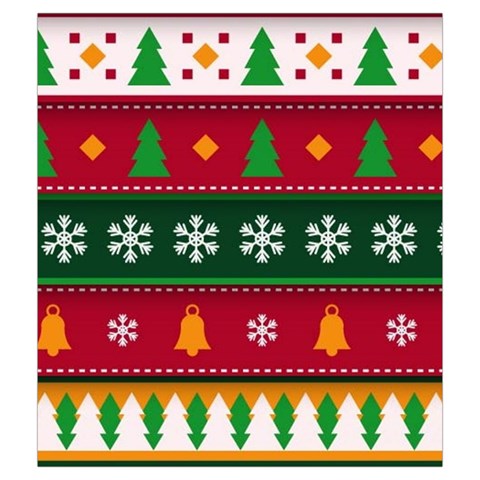 Christmas Time Pattern Christmas Ornament Drawstring Pouch (Medium) from ArtsNow.com Front