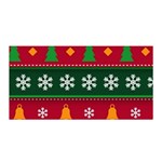 Christmas Time Pattern Christmas Ornament Satin Wrap 35  x 70 