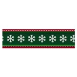 Christmas Time Pattern Christmas Ornament Oblong Satin Scarf (16  x 60 )