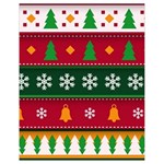 Christmas Time Pattern Christmas Ornament Drawstring Bag (Small)