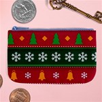 Christmas Time Pattern Christmas Ornament Large Coin Purse