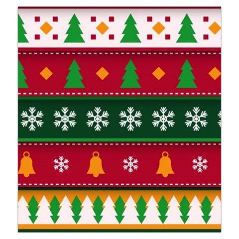 Christmas Time Pattern Christmas Ornament Drawstring Pouch (2XL) from ArtsNow.com Back