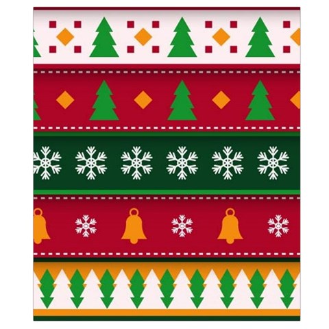 Christmas Time Pattern Christmas Ornament Belt Pouch Bag (Large) from ArtsNow.com Back Strap