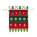 Christmas Time Pattern Christmas Ornament Lightweight Drawstring Pouch (S)