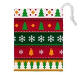 Christmas Time Pattern Christmas Ornament Drawstring Pouch (4XL)