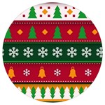 Christmas Time Pattern Christmas Ornament Round Trivet