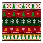 Christmas Time Pattern Christmas Ornament Banner and Sign 3  x 3 