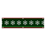 Christmas Time Pattern Christmas Ornament Banner and Sign 4  x 1 