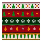 Christmas Time Pattern Christmas Ornament Banner and Sign 4  x 4 