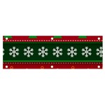 Christmas Time Pattern Christmas Ornament Banner and Sign 6  x 2 