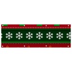 Christmas Time Pattern Christmas Ornament Banner and Sign 9  x 3 