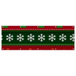 Christmas Time Pattern Christmas Ornament Banner and Sign 12  x 4 