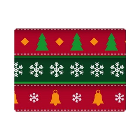 Christmas Time Pattern Christmas Ornament Premium Plush Fleece Blanket (Mini) from ArtsNow.com 35 x27  Blanket Front