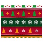 Christmas Time Pattern Christmas Ornament Premium Plush Fleece Blanket (Medium)