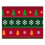 Christmas Time Pattern Christmas Ornament Premium Plush Fleece Blanket (Large)