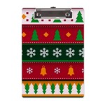 Christmas Time Pattern Christmas Ornament A5 Acrylic Clipboard