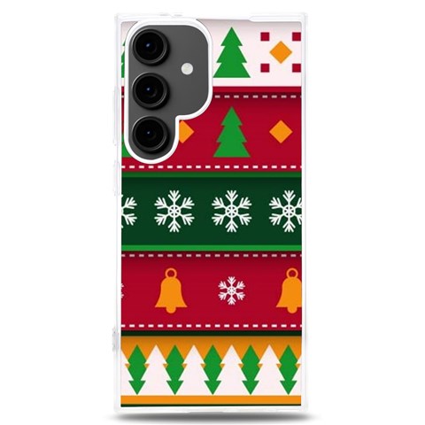 Christmas Time Pattern Christmas Ornament Samsung Galaxy S24 Plus 6.7 Inch TPU UV Case from ArtsNow.com Front