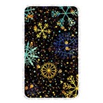 Gold Teal Snowflakes Gold Abstract Christmas Memory Card Reader (Rectangular)