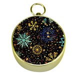 Gold Teal Snowflakes Gold Abstract Christmas Gold Compasses