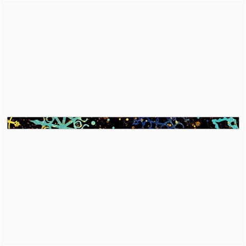 Gold Teal Snowflakes Gold Abstract Christmas Roll Up Canvas Pencil Holder (S) from ArtsNow.com Strap