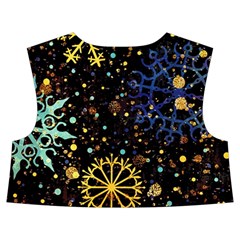 Gold Teal Snowflakes Gold Abstract Christmas Kids  Midi Sailor Dress from ArtsNow.com Back Top