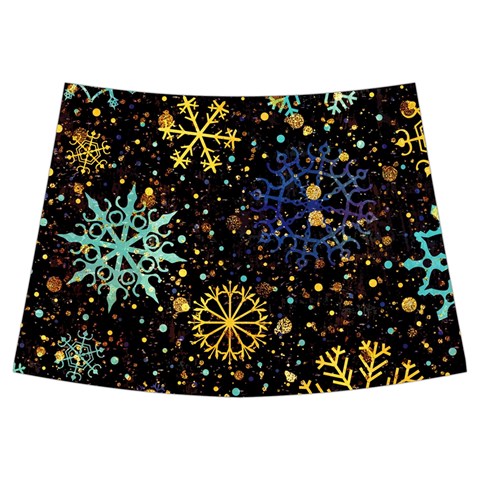 Gold Teal Snowflakes Gold Abstract Christmas Kids  Midi Sailor Dress from ArtsNow.com Back Skirt