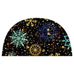 Gold Teal Snowflakes Gold Abstract Christmas Anti Scalding Pot Cap