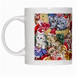 Pattern Kitten Christmas White Mug