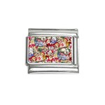 Pattern Kitten Christmas Italian Charm (9mm)