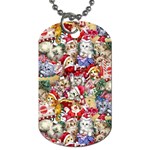 Pattern Kitten Christmas Dog Tag (One Side)