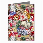 Pattern Kitten Christmas Greeting Cards (Pkg of 8)