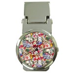 Pattern Kitten Christmas Money Clip Watches