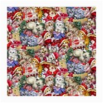 Pattern Kitten Christmas Medium Glasses Cloth