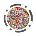 Pattern Kitten Christmas Poker Chip Card Guard