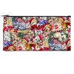 Pattern Kitten Christmas Pencil Case