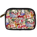 Pattern Kitten Christmas Digital Camera Leather Case