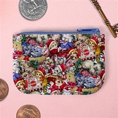 Pattern Kitten Christmas Mini Coin Purse from ArtsNow.com Back