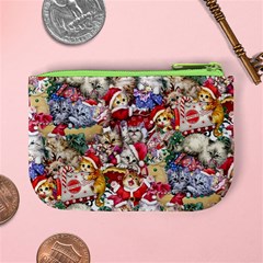 Pattern Kitten Christmas Mini Coin Purse from ArtsNow.com Back