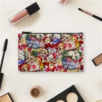 Pattern Kitten Christmas Cosmetic Bag (Small)