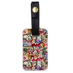 Pattern Kitten Christmas Luggage Tag (one side)