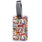 Pattern Kitten Christmas Luggage Tag (two sides)