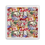 Pattern Kitten Christmas Memory Card Reader (Square)