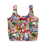 Pattern Kitten Christmas Full Print Recycle Bag (M)