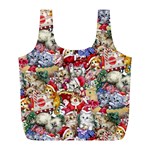 Pattern Kitten Christmas Full Print Recycle Bag (L)