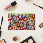 Pattern Kitten Christmas Cosmetic Bag (XS)